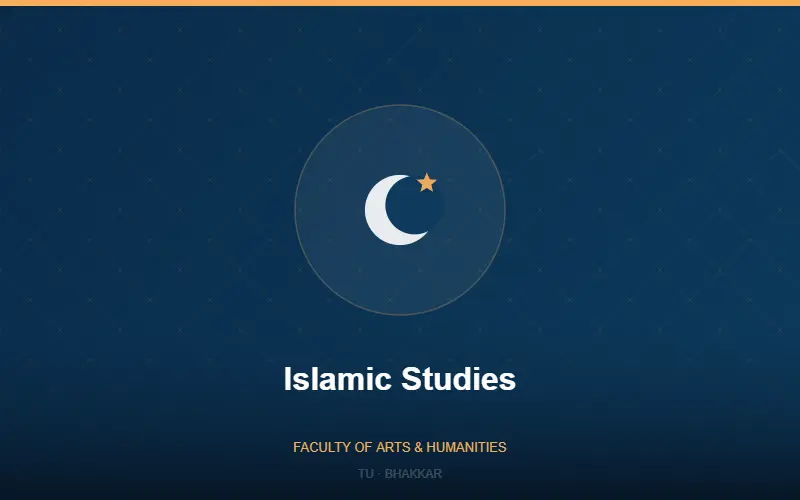 BS Islamic Studies