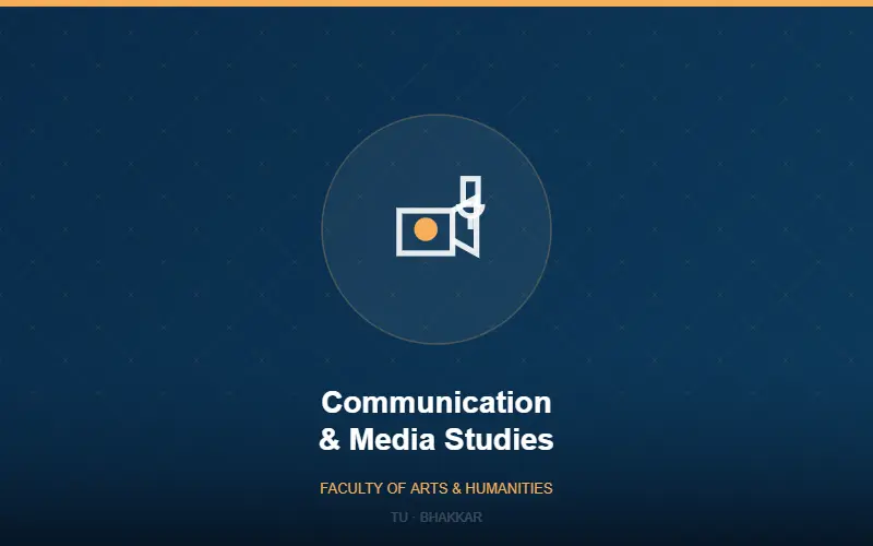 BS Communication and Media Studies